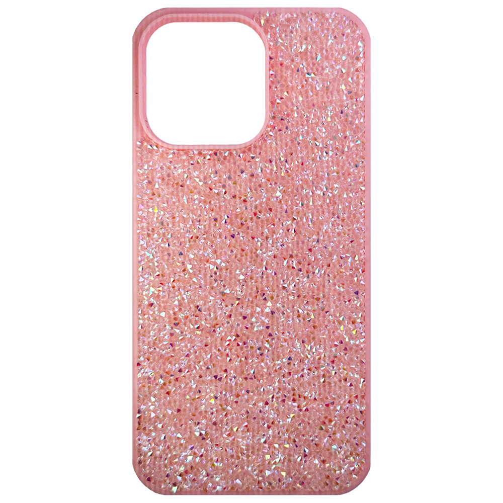 

Чехол iGrape со стразами для iPhone 14 Pro (Светло-розовый), strazi14pro