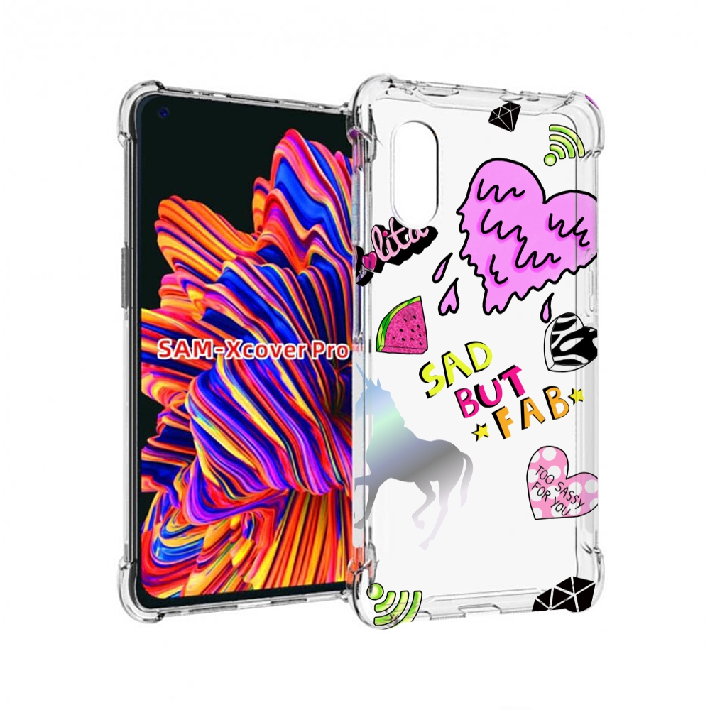 

Чехол MyPads красивые-смайлики для Samsung Galaxy Xcover Pro 1, Прозрачный, Tocco