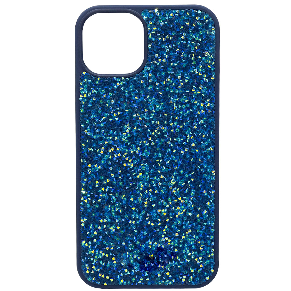 

Чехол iGrape со стразами для iPhone 14 (Тихоокеанский синий), strazi14