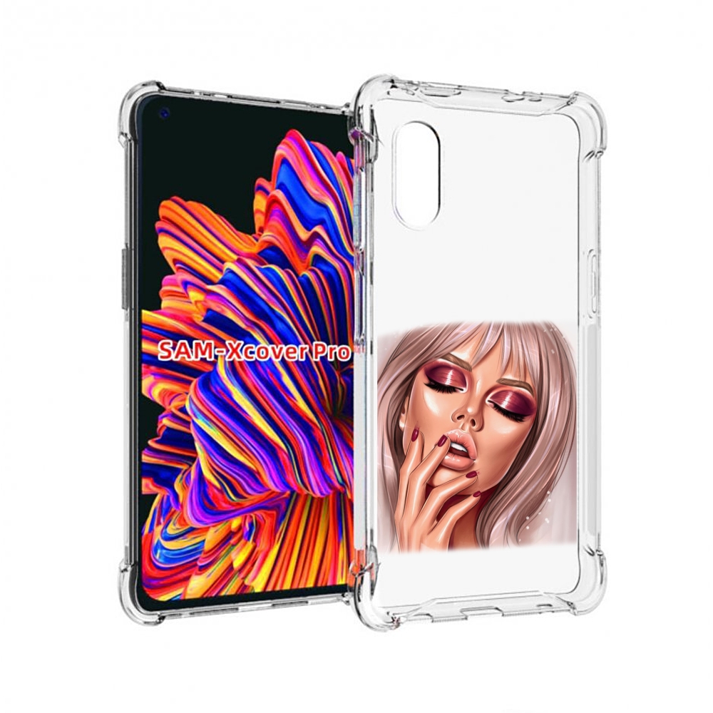 

Чехол MyPads красивый-портрет-девушки женский для Samsung Galaxy Xcover Pro 1, Прозрачный, Tocco