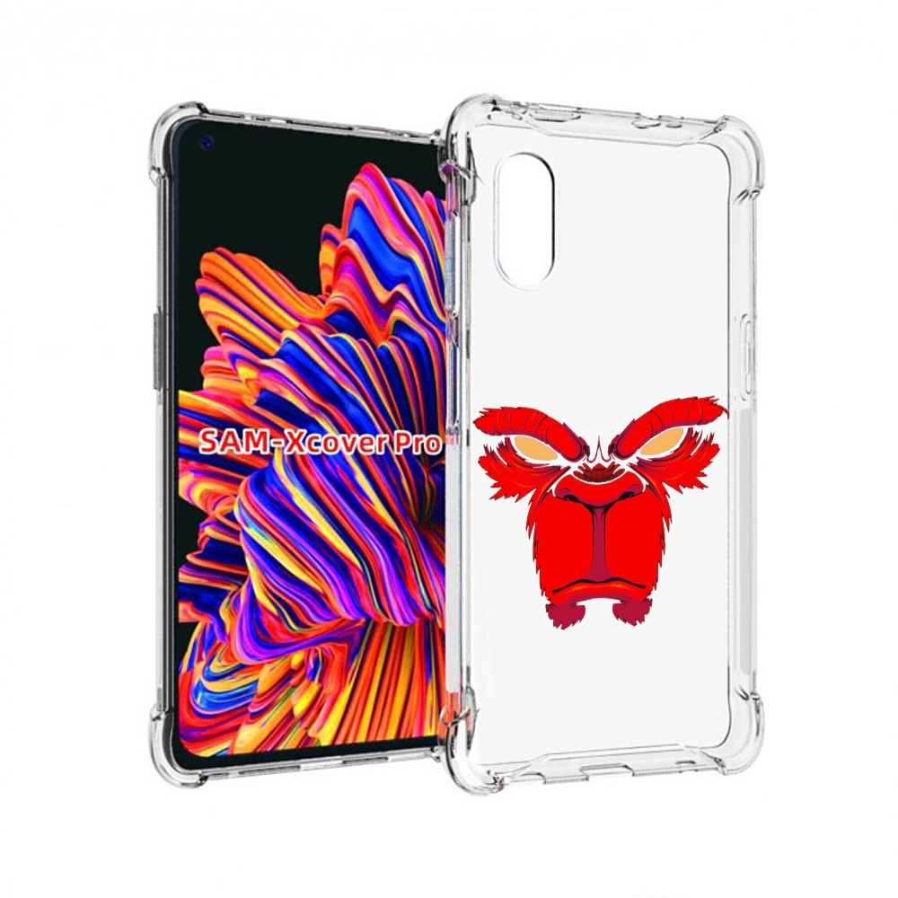 

Чехол MyPads красная обезьяна в темноте для Samsung Galaxy Xcover Pro 1, Прозрачный, Tocco