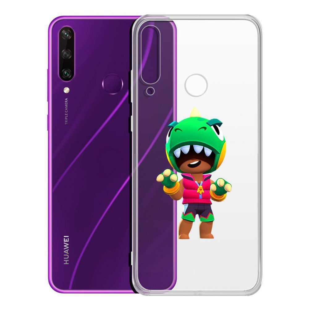 

Чехол-накладка Brawl Stars-Дино Леон для Huawei Y6p, Прозрачный