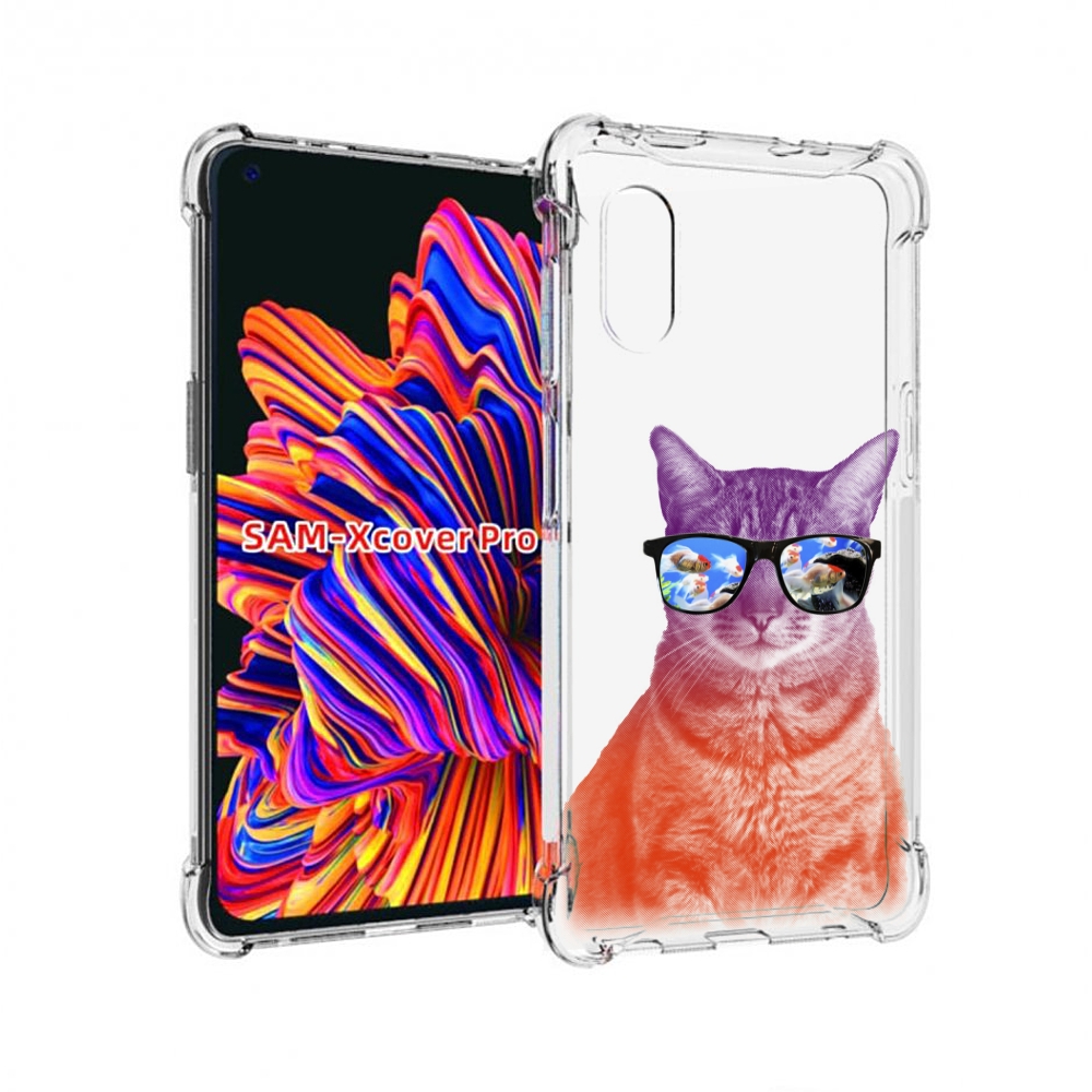 

Чехол MyPads крутой кот-2 для Samsung Galaxy Xcover Pro 1, Прозрачный, Tocco
