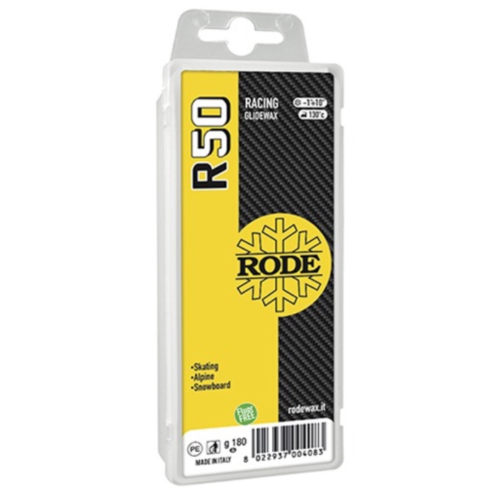 фото Парафин rode r50-180 yellow, -1° +10°с, без фтора, 180г