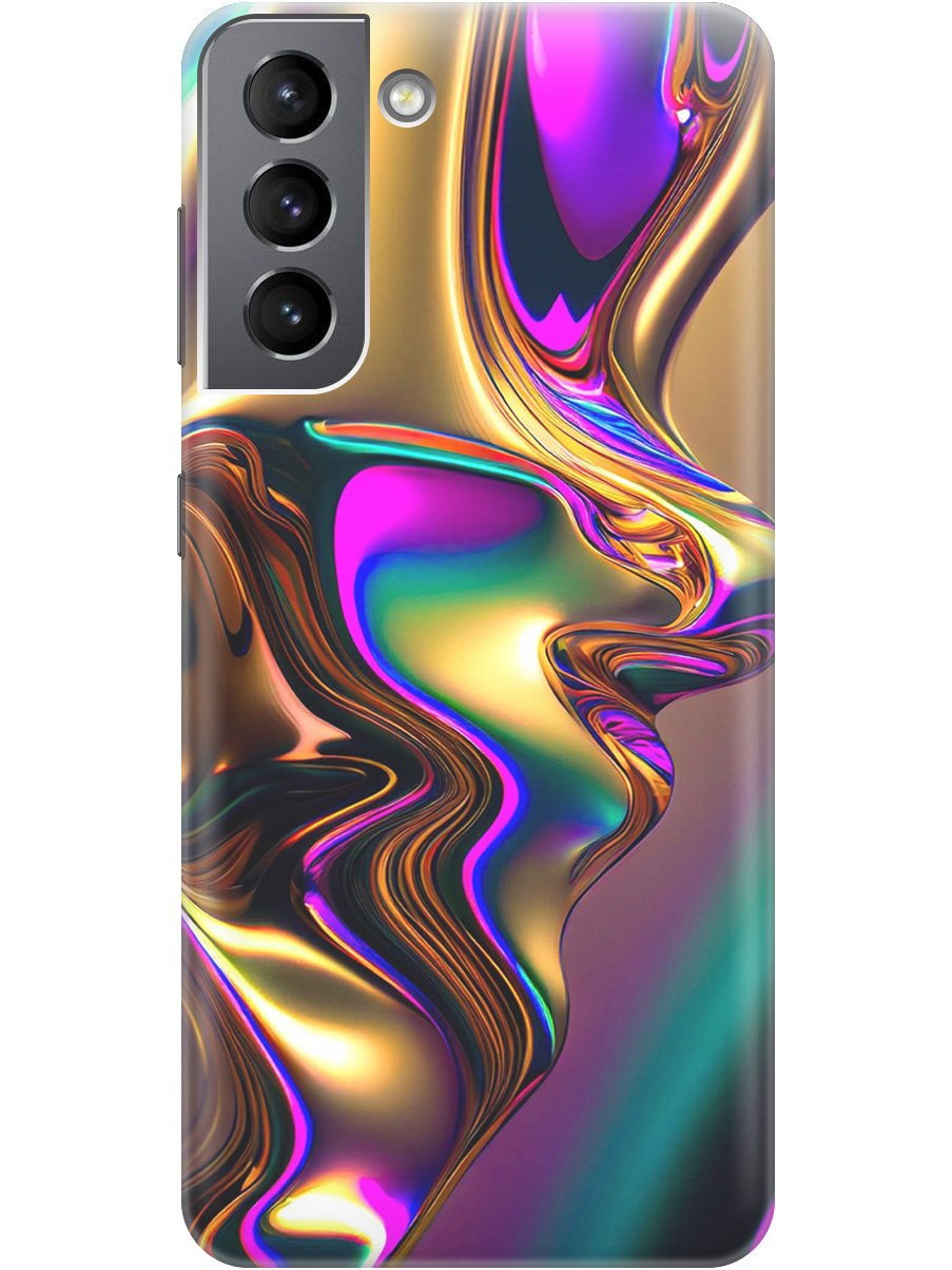 

Силиконовый чехол на Samsung Galaxy S21 FE 5G с принтом "Золотистая абстракция", Прозрачный;золотистый;фиолетовый, 734543431