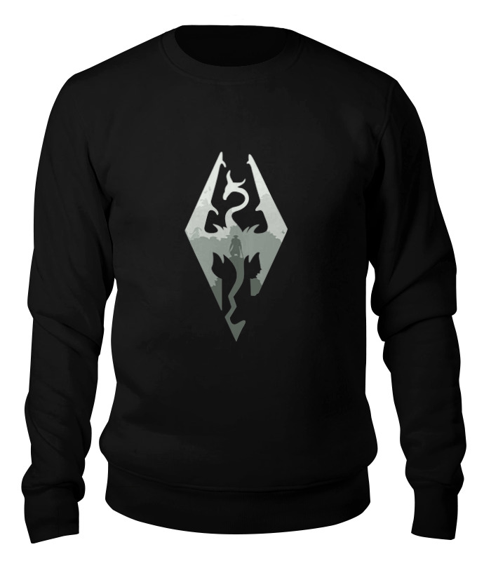 

Свитшот Printio Skyrim (скайрим) черный 2XL, Skyrim (скайрим)