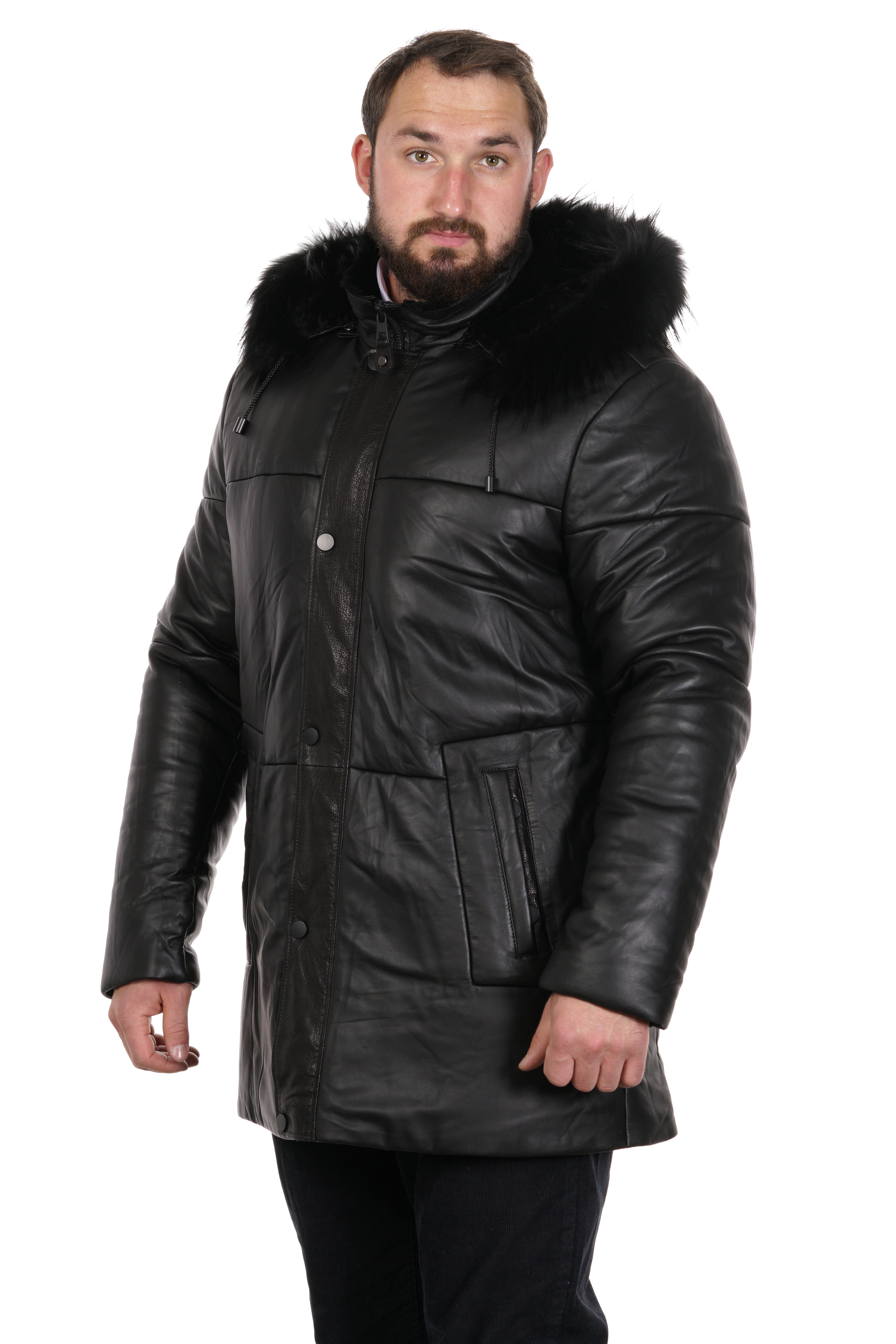 

Дубленка мужская МОСМЕХА 8022379 черная 60 RU, 8022379