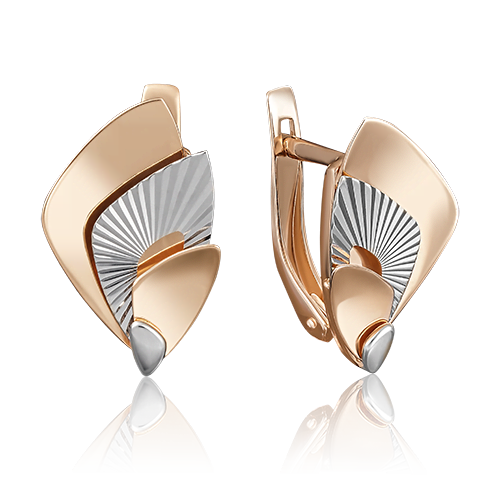 Серьги из золота PLATINA jewelry 02-3865-00-000-1111-04