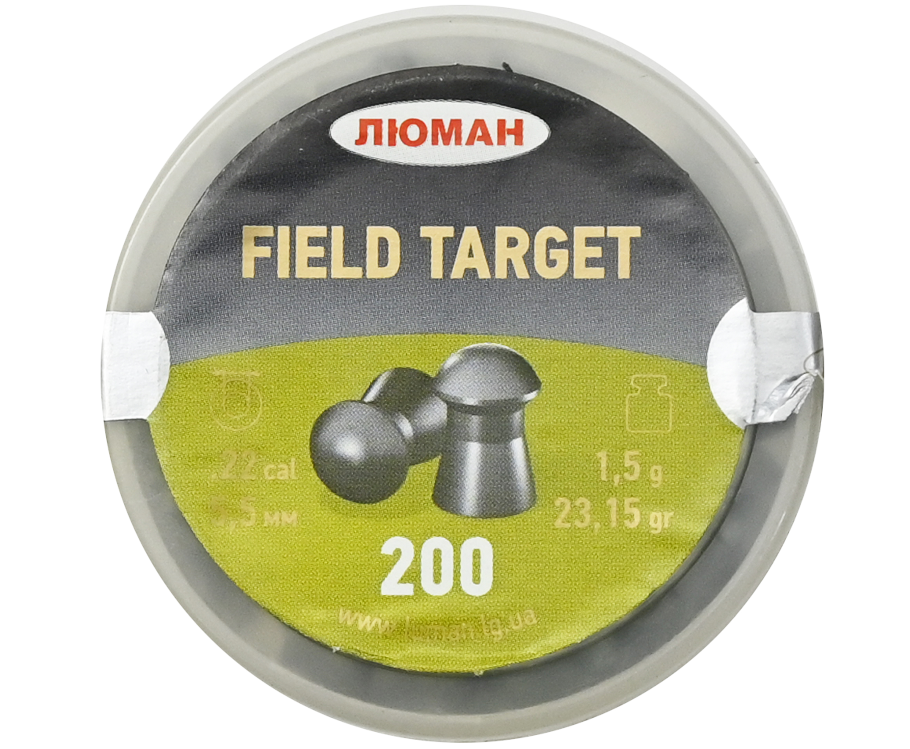 Пульки для пневматики Люман Field Target 1.5 г, 5.5 мм, 200 шт