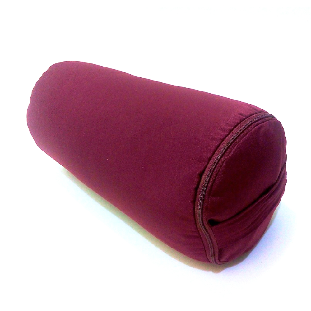 Подушка для бани Bodhi Валик с лузгой 60х22х22 см красный
