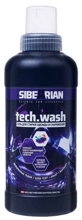 

Средство для стирки Sibearian Tech Wash, 500 мл, Tech Wash 500мл