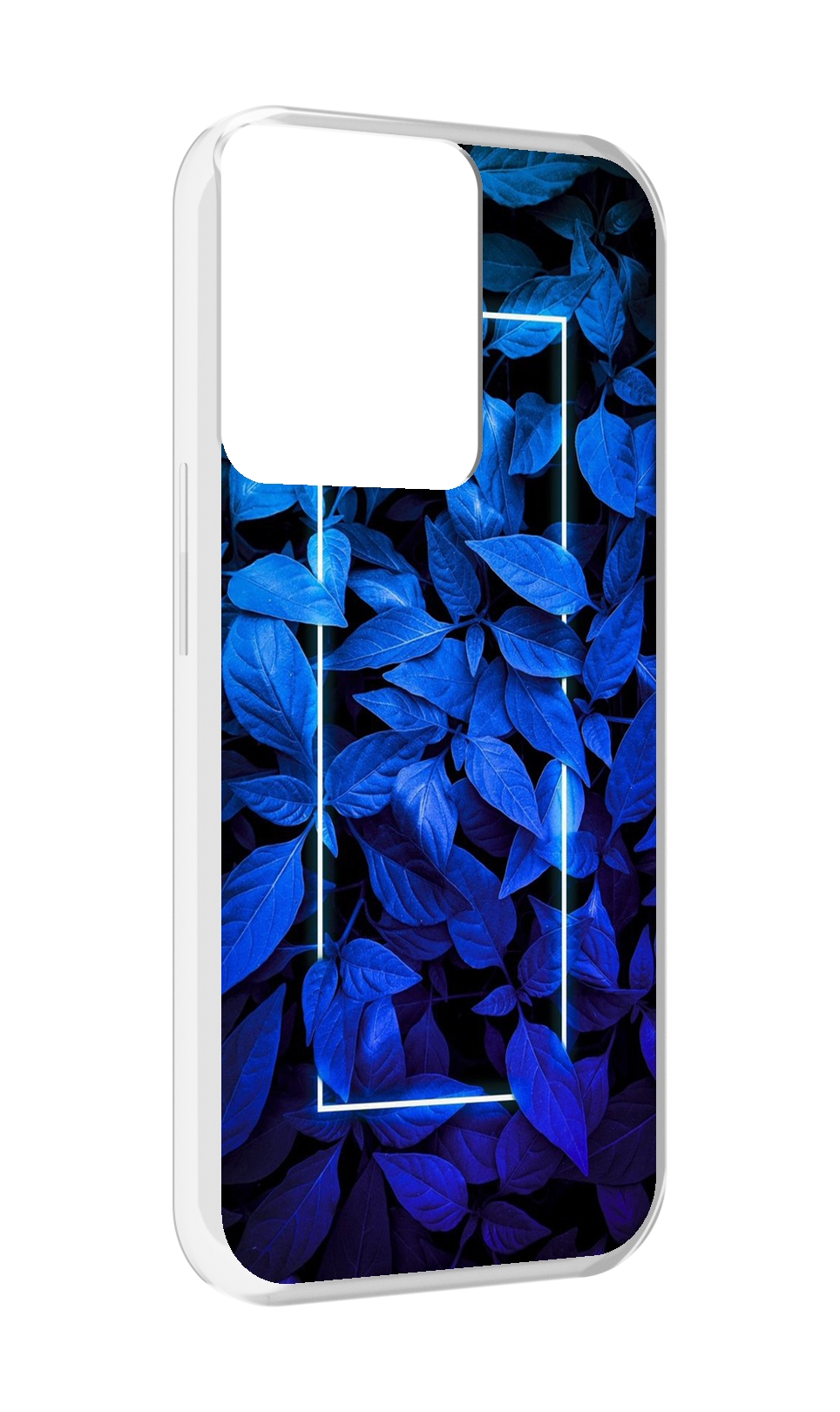 

Чехол MyPads голубые цветочки неон для OPPO Reno 8, Прозрачный, Tocco