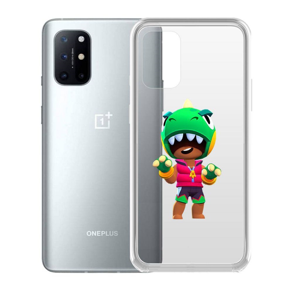 

Чехол-накладка Brawl Stars-Дино Леон для OnePlus 8T, Прозрачный