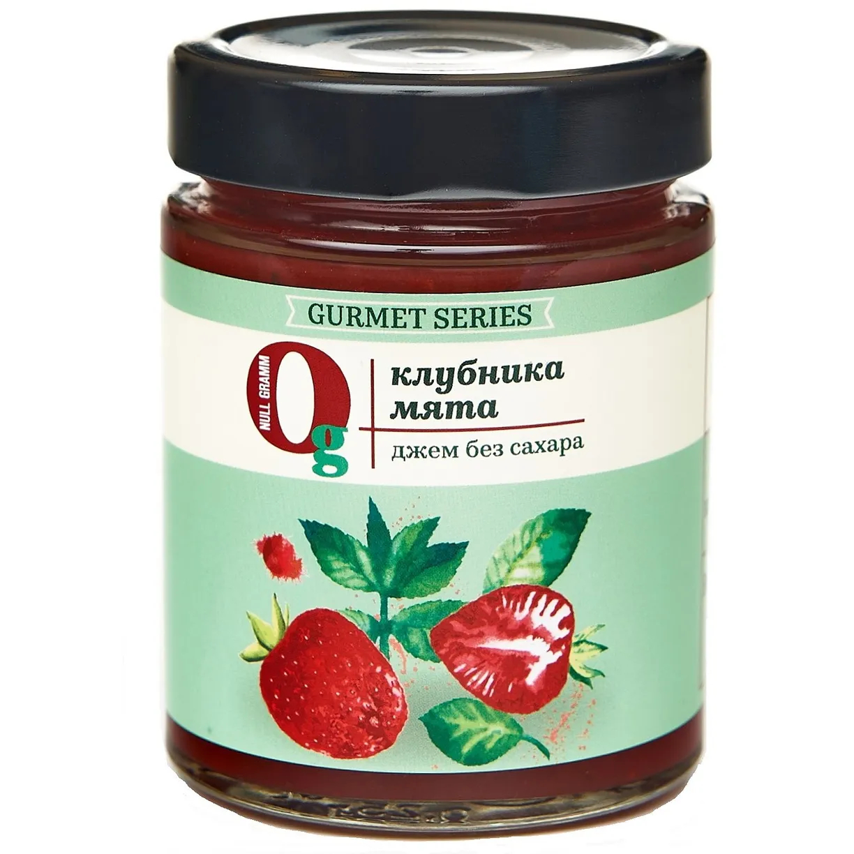 Десерт Ноль грамм фруктовый, клубника-мята, 240 г