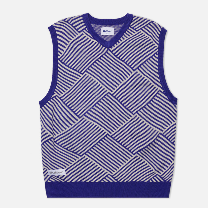 

Мужской жилет Butter Goods Parquet Knit синий, Размер XL, Parquet Knit