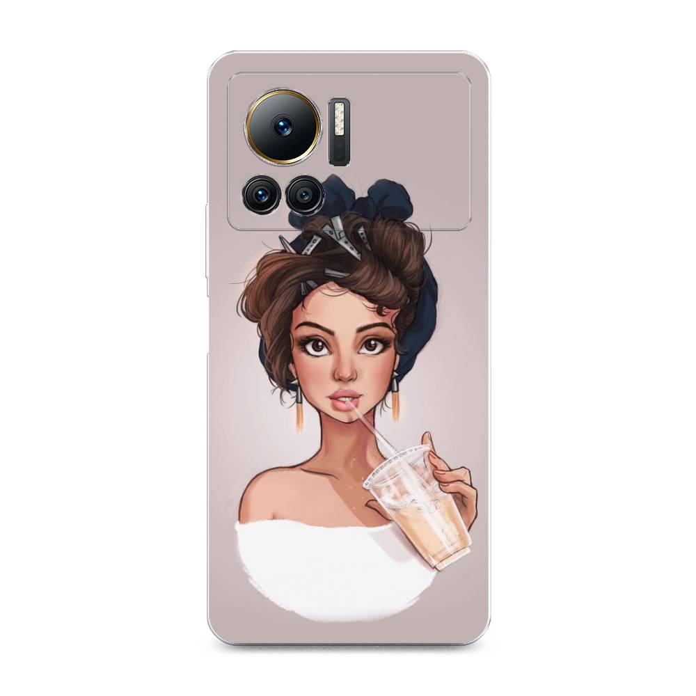 

Чехол на Infinix Note 12 VIP "Девушка с фраппе", Серый, 3101950-6