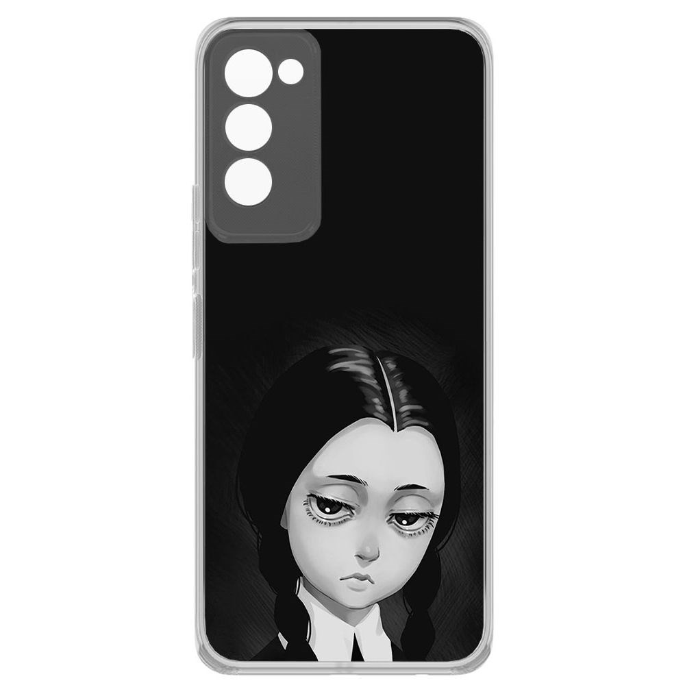 

Чехол-накладка Krutoff Clear Case Уэнсдей Аддамс - Рисованная Уэнсдей для TECNO Camon 18, Прозрачный