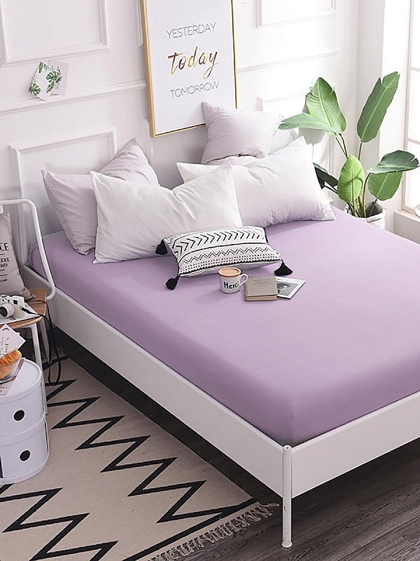 

Mona Liza 505034/13 Простыня на резинке 180*200*25 Mona Liza сатин Lavender