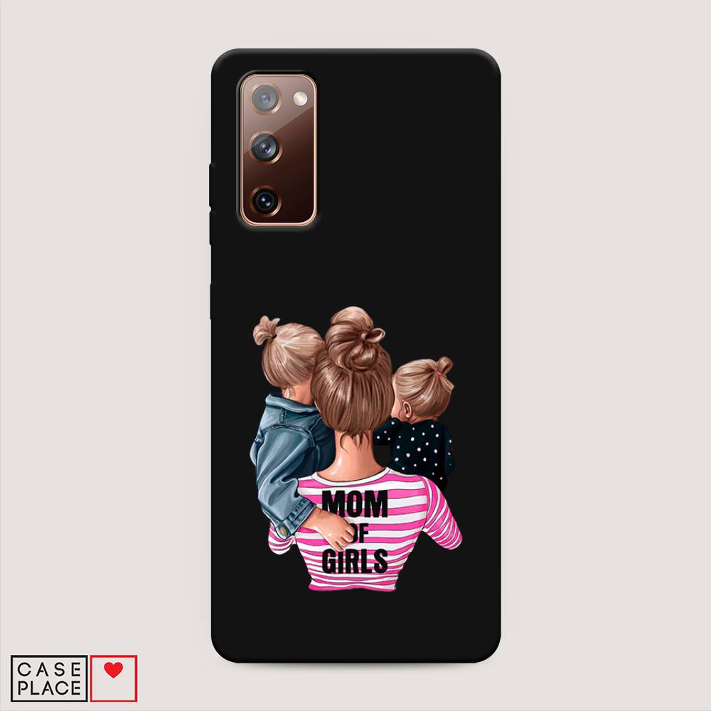 фото Матовый силиконовый чехол "mom of girls" на samsung galaxy s20 fe awog