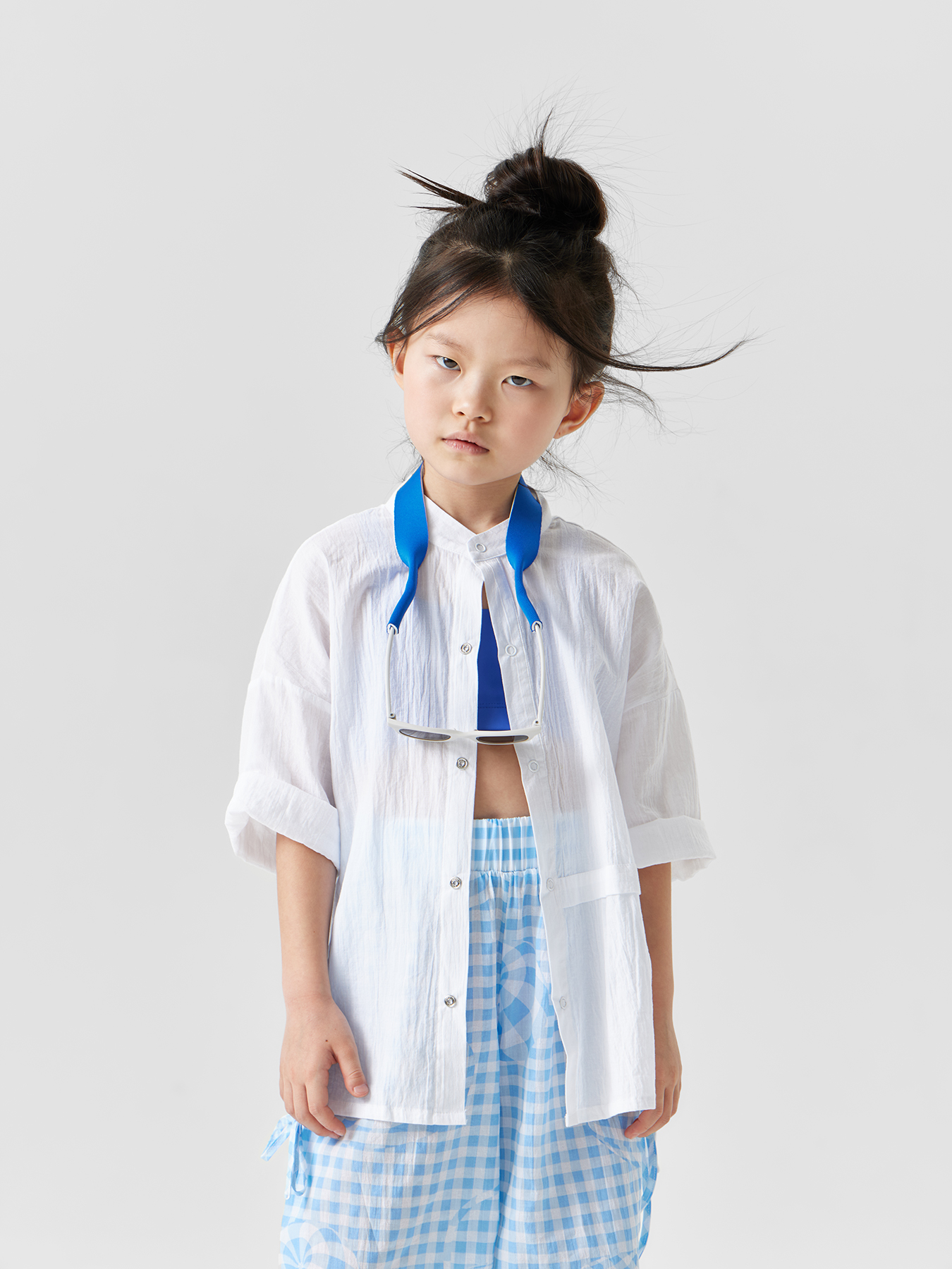 

Рубашка детская Happy Baby 88193, white, 104, Белый, 88193