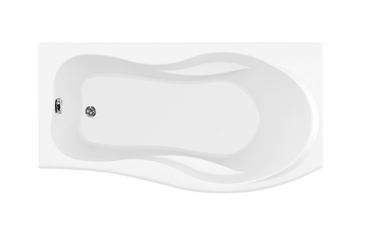 

Акриловая ванна Aquanet Borneo 170x90 R 203910 без гидромассажа, Белый