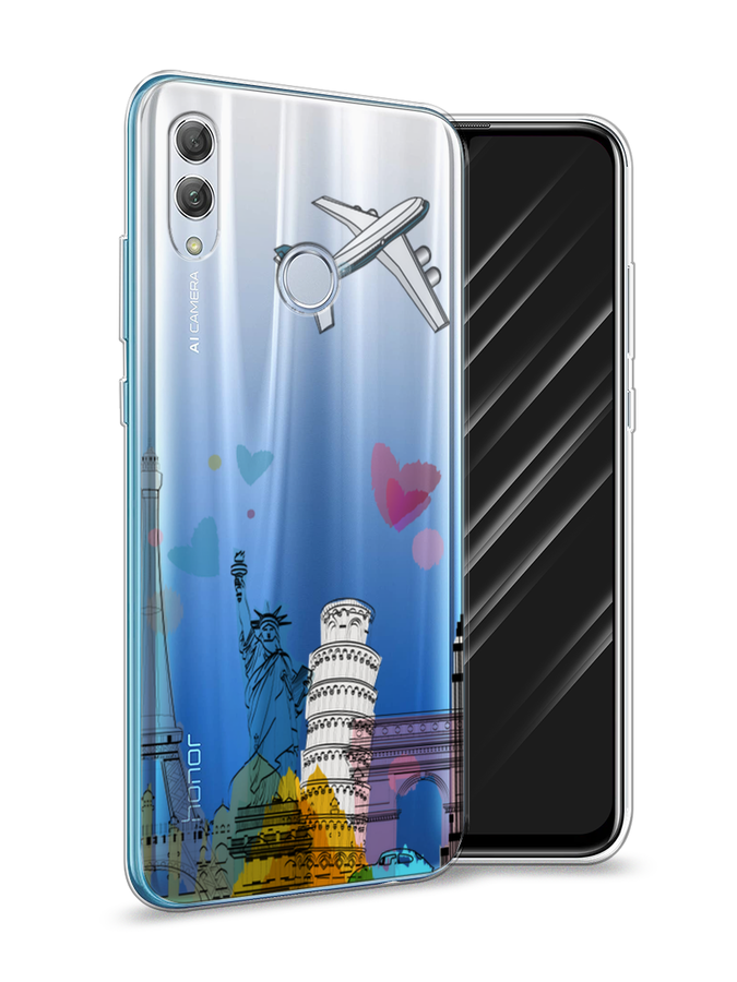 

Чехол Awog на Honor 10 Lite "Самолет путешествий", Желтый, 67550-10