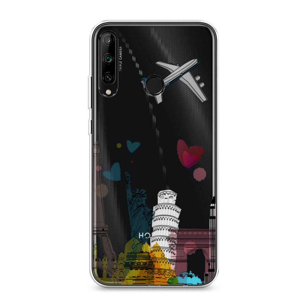 

Чехол Awog на Honor 9C "Самолет путешествий", Желтый, 612550-10