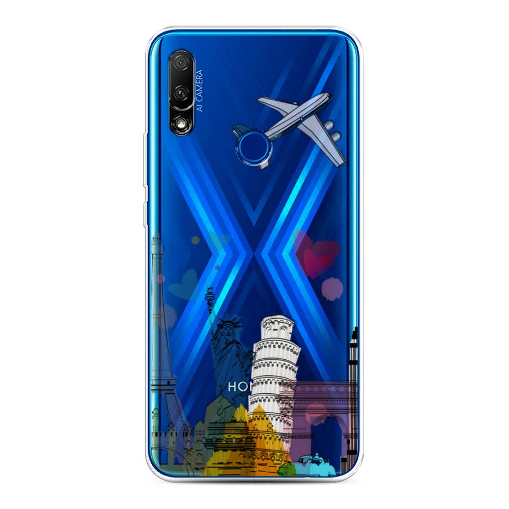 

Чехол Awog на Honor 9X "Самолет путешествий", Желтый, 69950-10