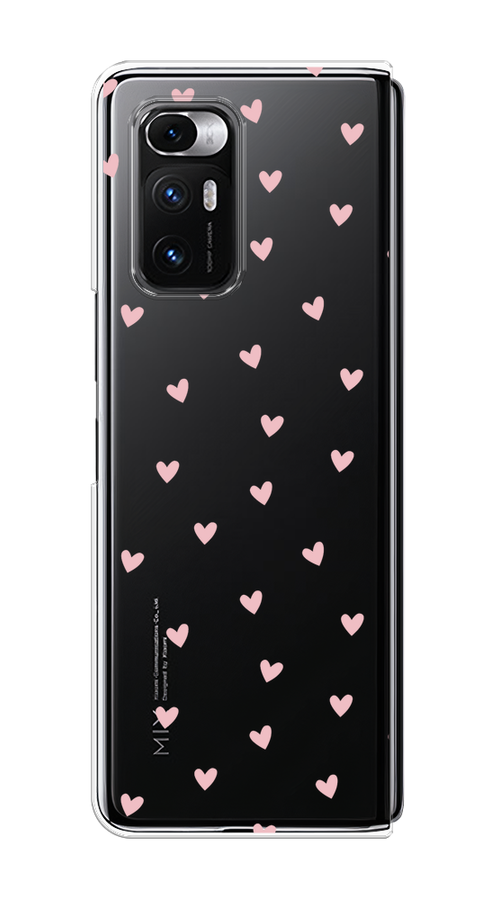 

Чехол на Xiaomi Mi Mix Fold "Розовые сердечки паттерн", Розовый;прозрачный, 314250-1