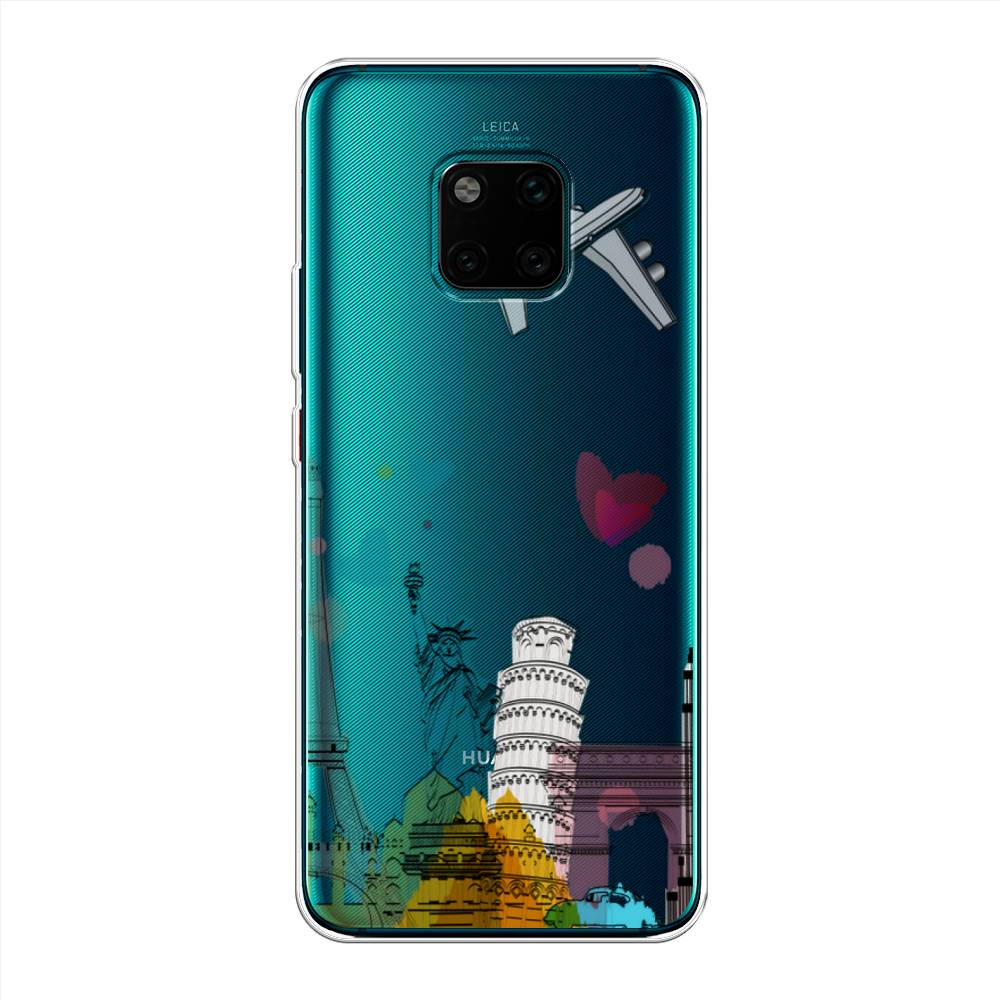 

Чехол Awog на Huawei Mate 20 Pro "Самолет путешествий", Желтый, 67050-10