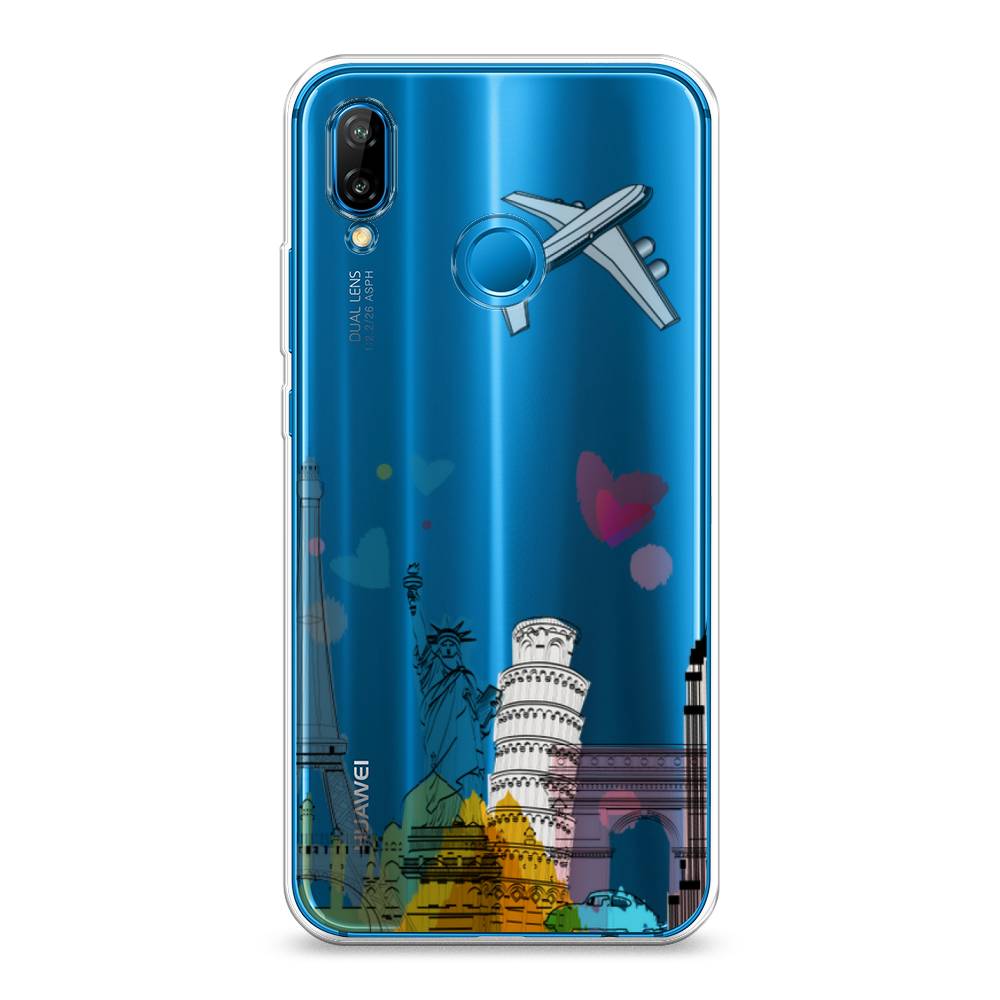 

Чехол Awog на Huawei P20 Lite "Самолет путешествий", Желтый, 64450-10