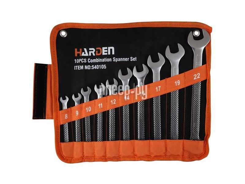 

Набор ключей Harden CRV 8-22mm 10 предметов 540105