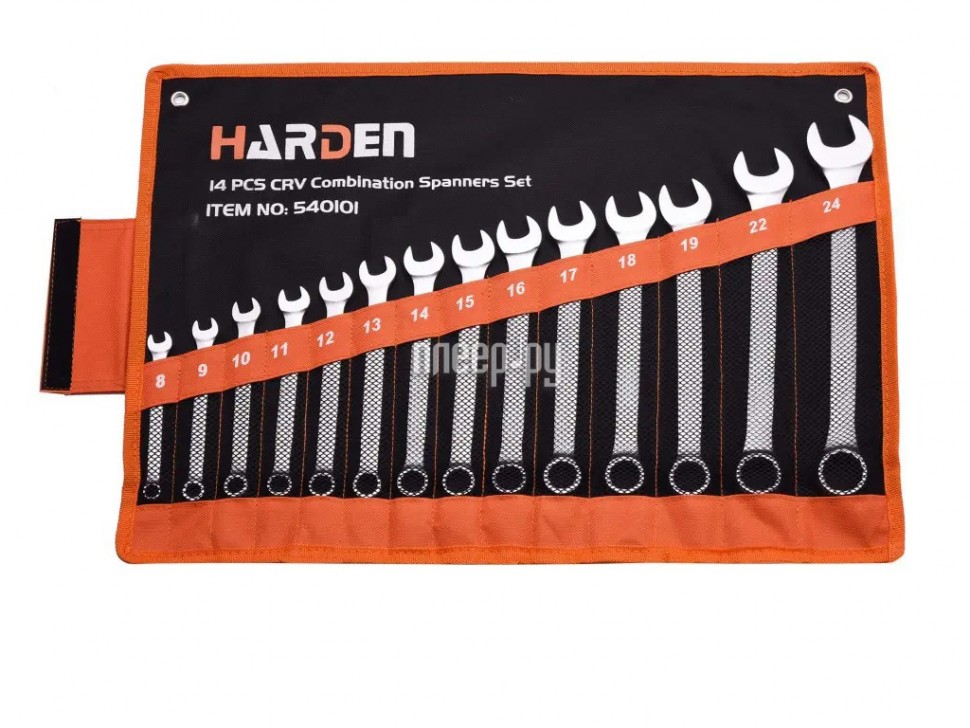 Набор ключей Harden CRV 8-24mm 14 предметов 540101