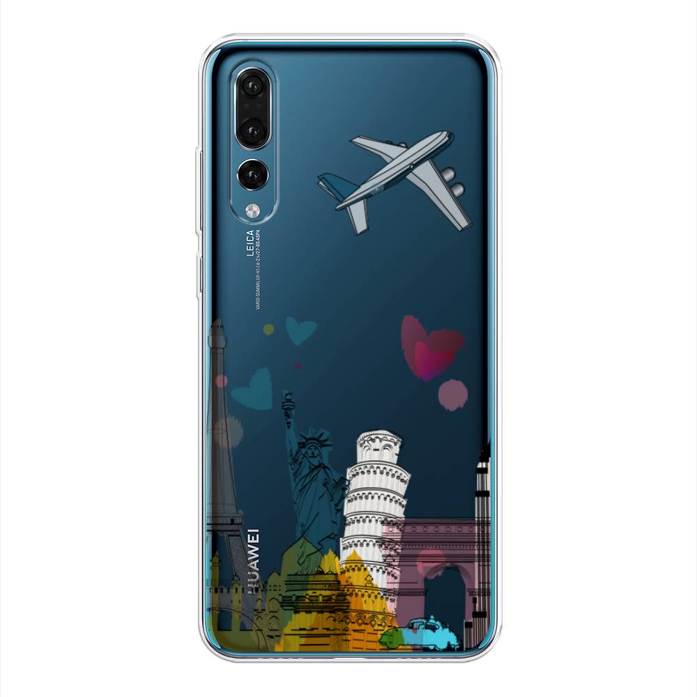 

Чехол Awog на Huawei P20 Pro "Самолет путешествий", Желтый, 65050-10