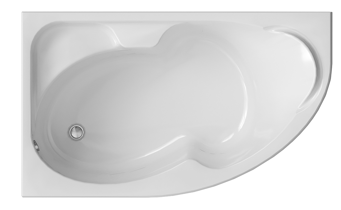 

Акриловая ванна Creto Doris 160х100 L 14-160100L без гидромассажа, Белый