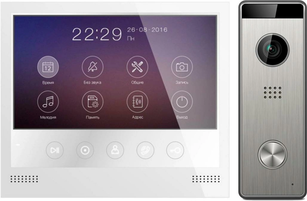 

Комплект видеодомофона для квартиры Tantos Selina HD M и Triniti HD с блоком сопряжения