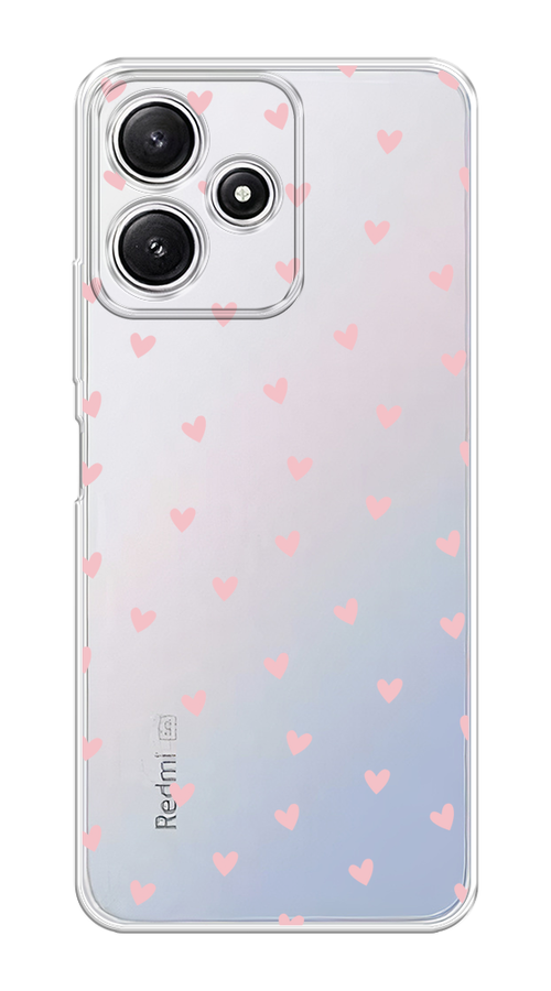 

Чехол на Xiaomi Redmi 12 5G/Redmi 12R/Poco M6 Pro 5G "Розовые сердечки паттерн", Розовый;прозрачный, 319550-1