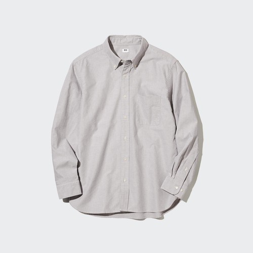 

Рубашка мужская UNIQLO 450259COL06 серая XS (доставка из-за рубежа), Серый, 450259COL06
