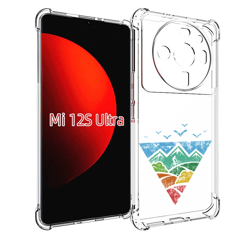

Чехол MyPads Лес земля море чайки для Xiaomi 12S Ultra, Прозрачный, Tocco