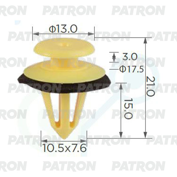 

Клипса Автомобильная PATRON P370248A