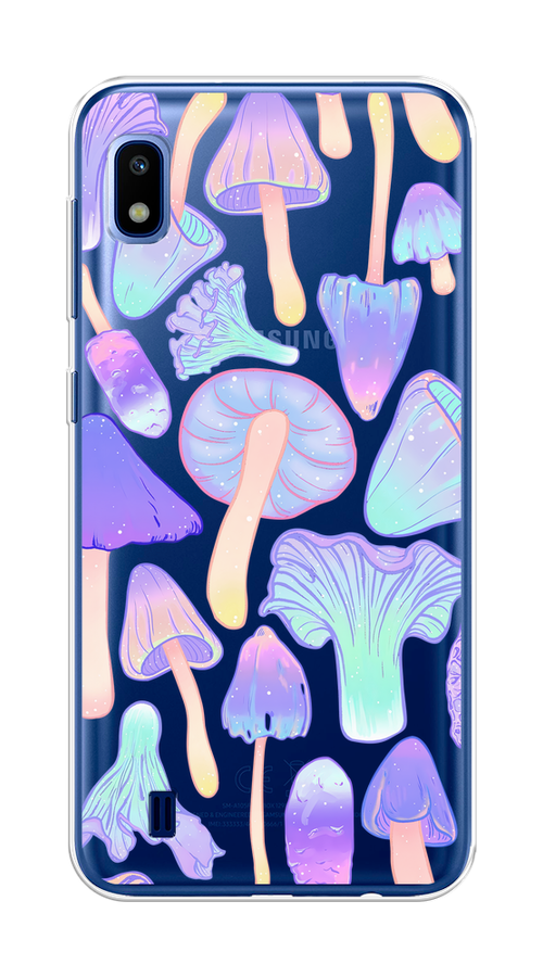 

Чехол на Samsung Galaxy A10 "Пастельные грибы", Фиолетовый;голубой, 27950-1