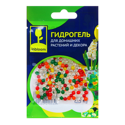 фото Гидрогель inbloom 173-215 шарики для декора и домашних растений разноцветный