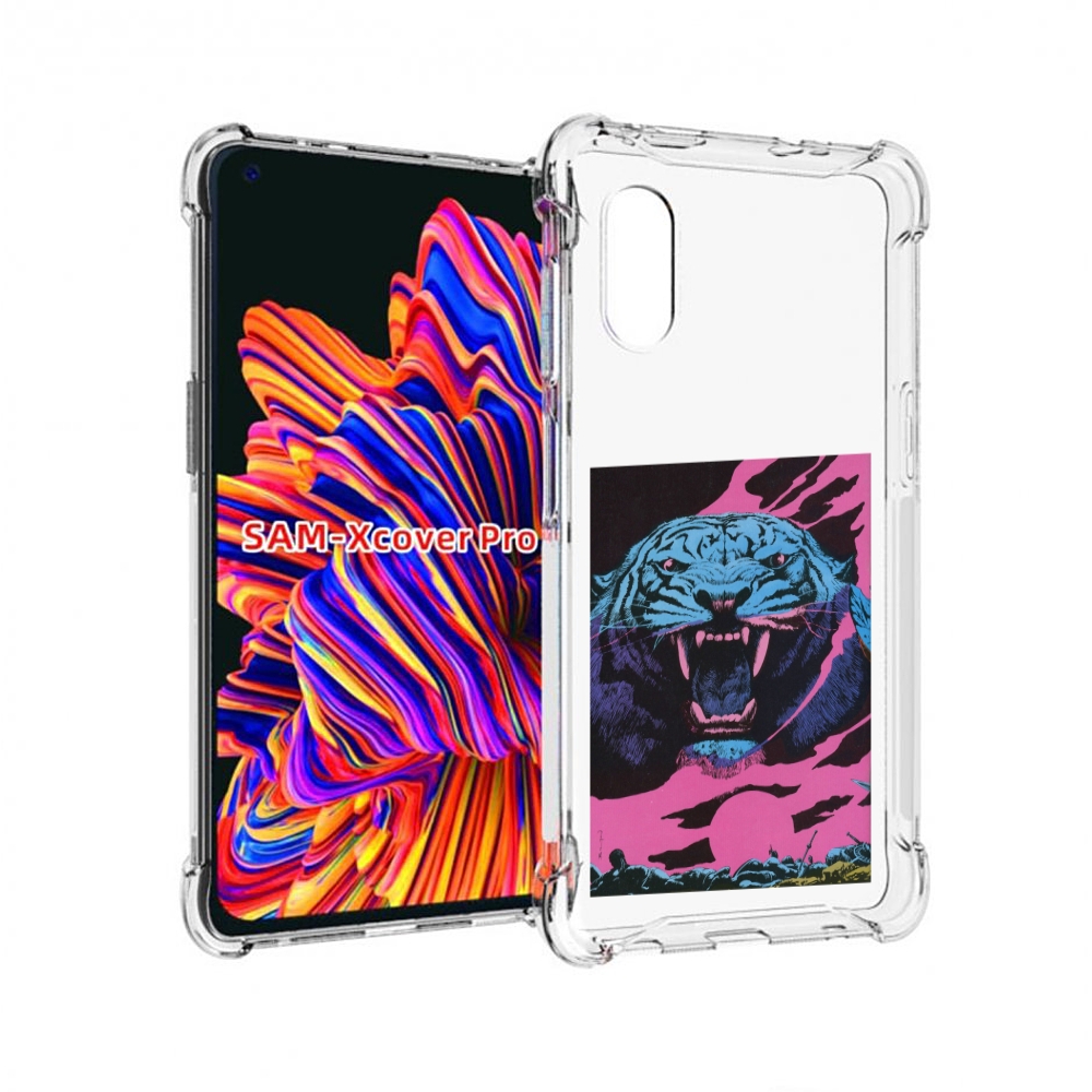 

Чехол MyPads лев с розовыми зубами для Samsung Galaxy Xcover Pro 1, Прозрачный, Tocco