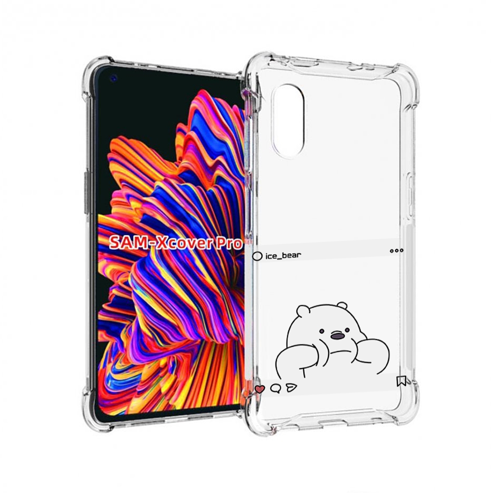 Чехол MyPads ледяной-медведь для Samsung Galaxy Xcover Pro 1