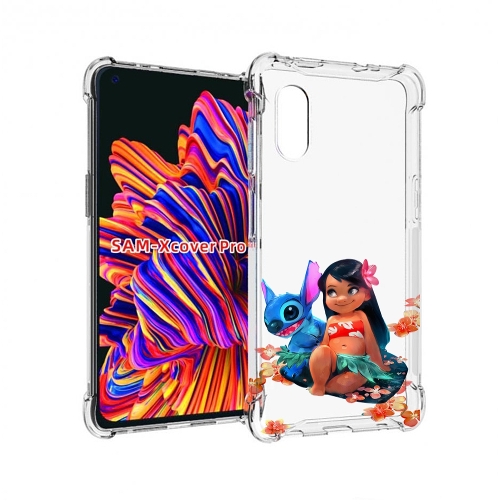 

Чехол MyPads лила-и-стич детский для Samsung Galaxy Xcover Pro 1, Прозрачный, Tocco