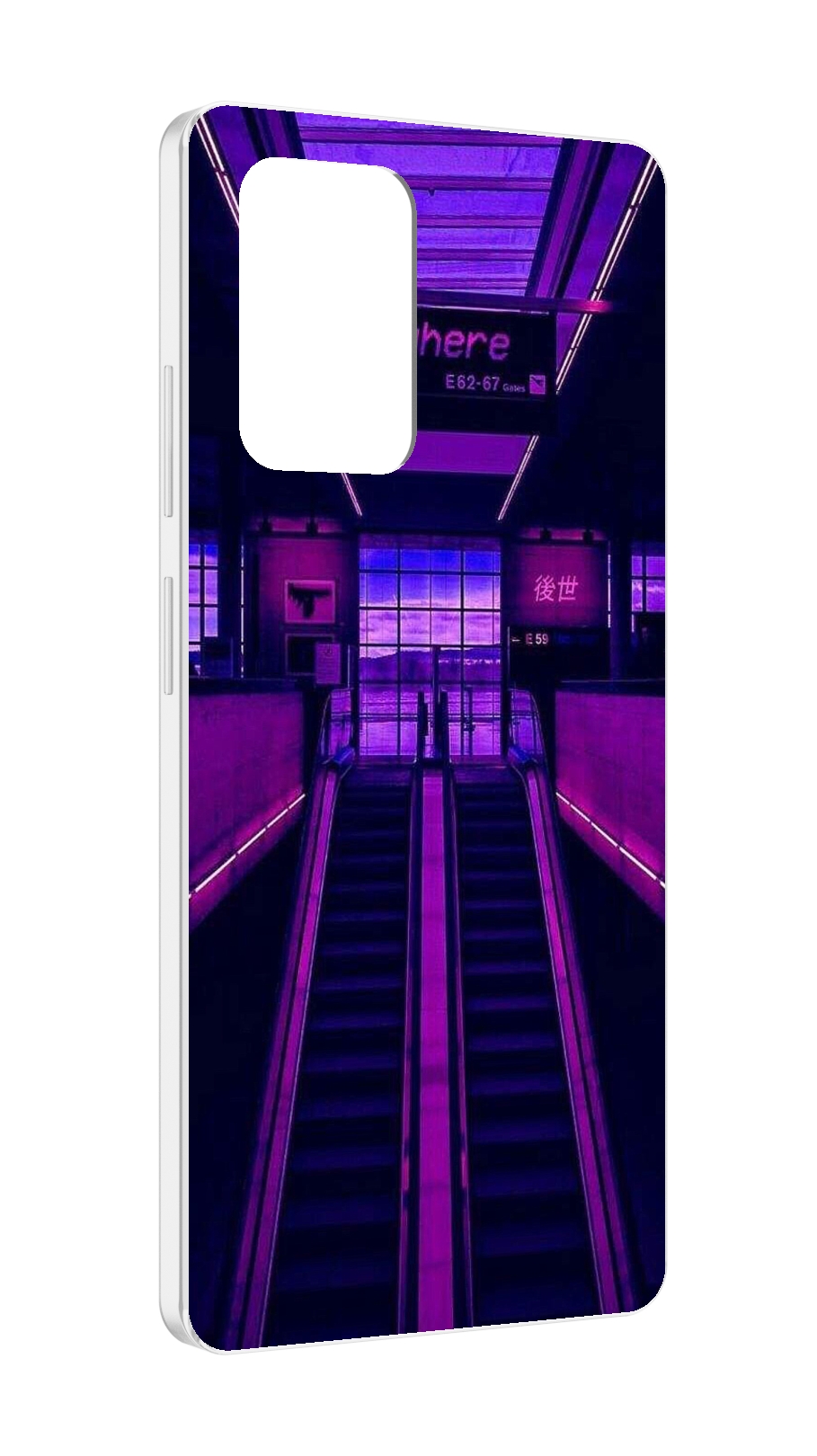 

Чехол MyPads фиолетовый эскалатор для ZTE Blade V40 Pro, Tocco
