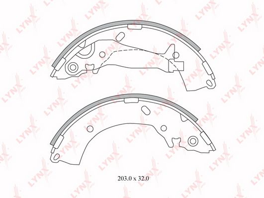 

Тормозные колодки LYNXauto задние для Hyundai Getz 2002-2009 BS3600