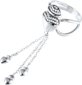 

Кольцо женское Джей Ви SS-B0952RB р.18, SS-B0952RB