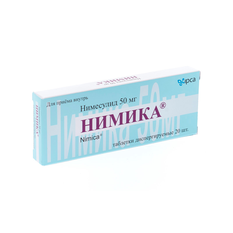 Купить Нимика таблетки 50 мг 20 шт., Ipca Laboratories