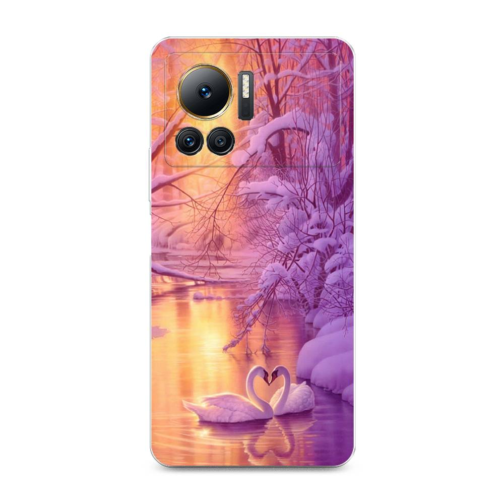 

Чехол на Infinix Note 12 VIP "Зима 1", Фиолетовый;желтый, 3101950-2